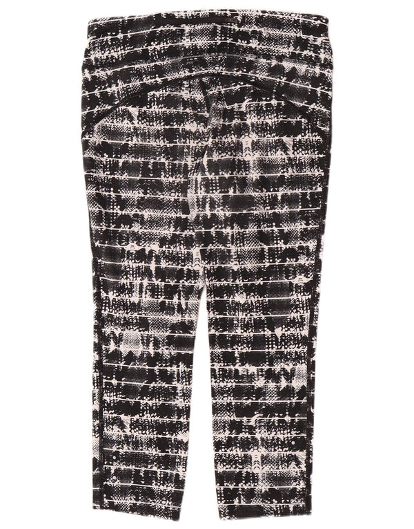 Nike Womens Capri Leggings UK 12 Médio Preto Geométrico Poliéster