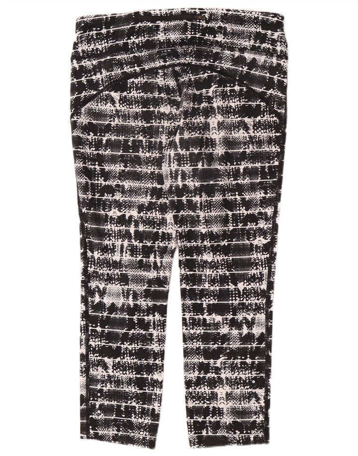 Nike Womens Capri Leggings UK 12 Médio Preto Geométrico Poliéster