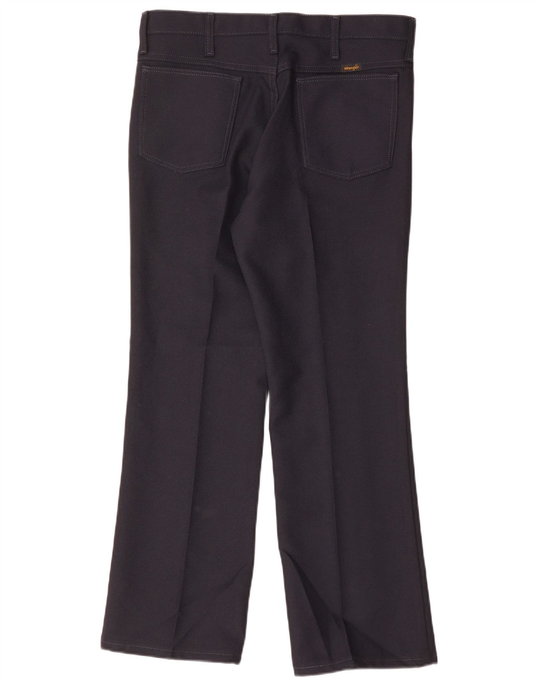 Calça Wrangler masculina reta casual W33 L29 poliéster azul marinho
