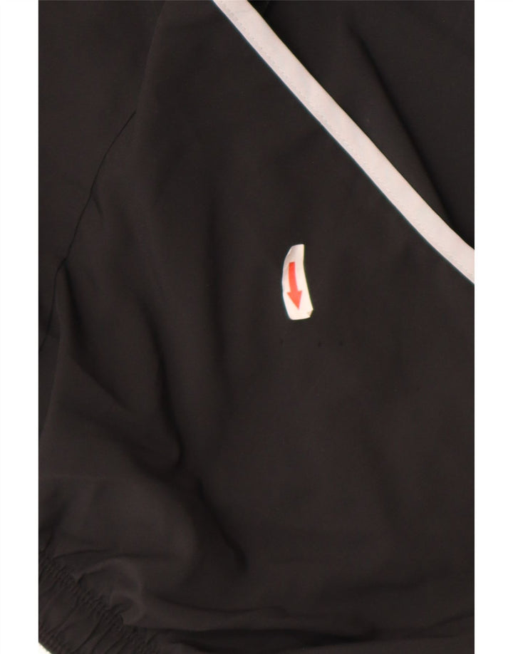 Shorts esportivos femininos Nike médio W28 L12 preto colorblock poliéster
