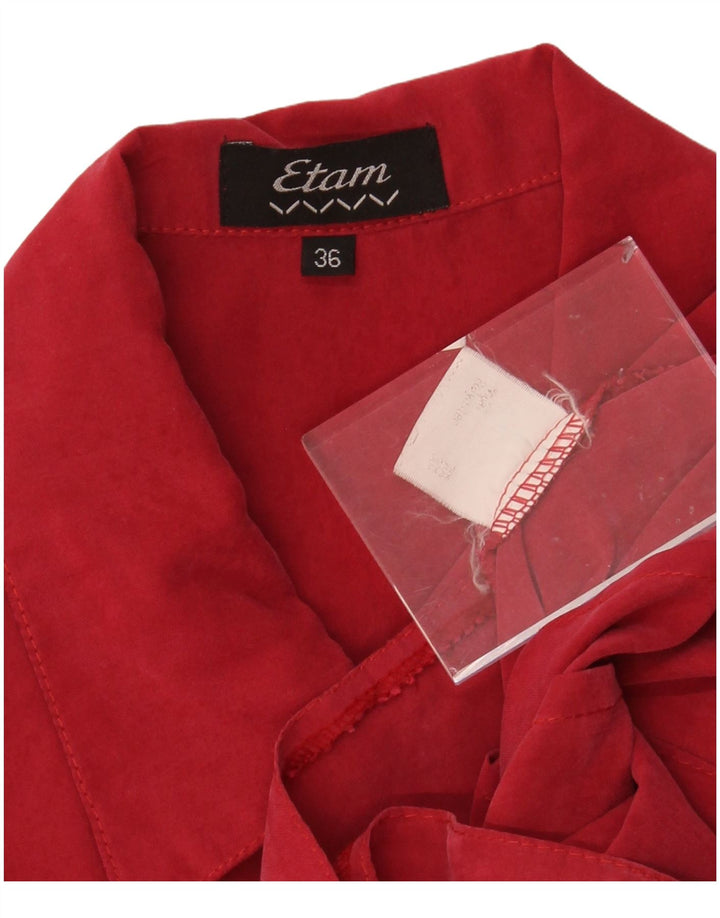Camisa Feminina ETAM EU 36 Pequeno Modal Vermelho