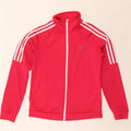 ADIDAS Womens Tracksuit Top Jacket UK 4/6 XS Rosa Poliéster