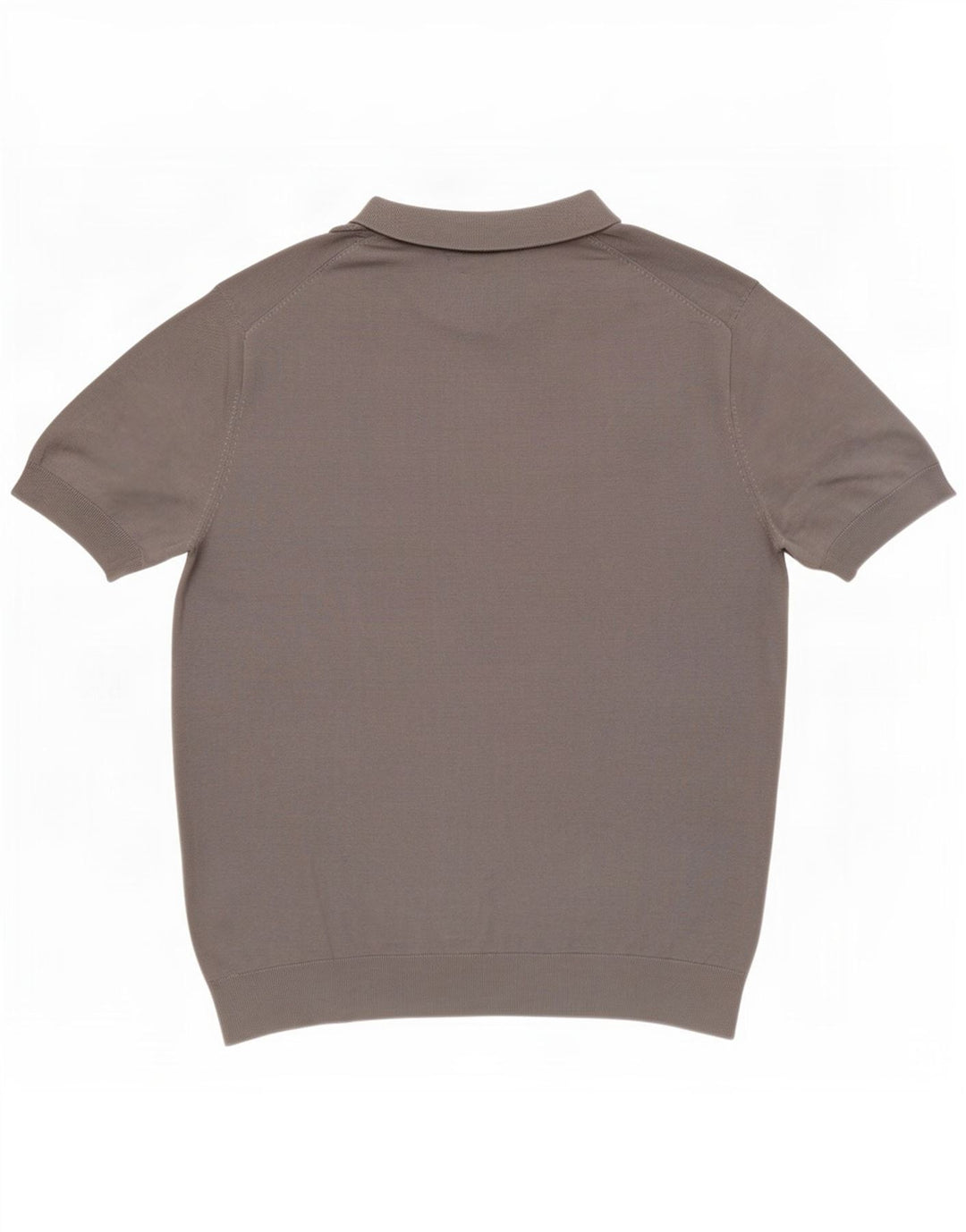 Zara Camisa polo masculina grande cinza Lyocell