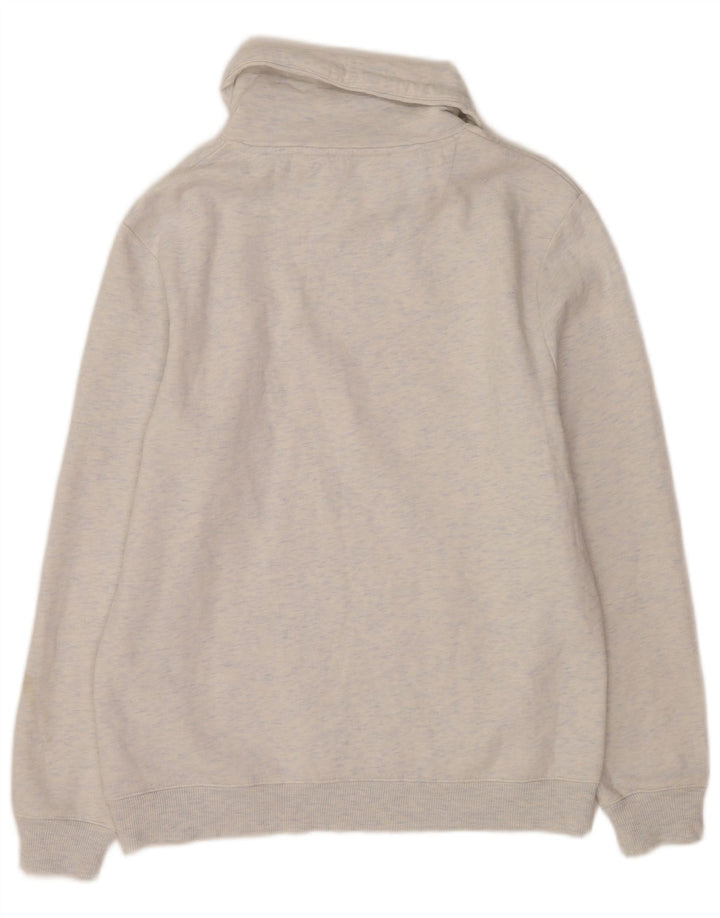Jules masculino slim fit moletom jumper grande algodão manchado cinza