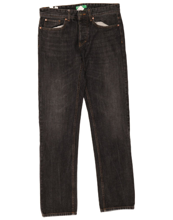 Benetton Jeans Slim Masculino W31 L32 Cinza