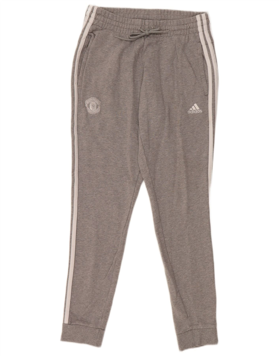 Calças de treino femininas Adidas Joggers UK 12/14 cinza médio
