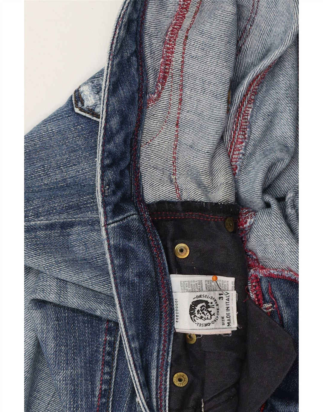 Jeans slim feminino DIESEL W31 L35 algodão azul