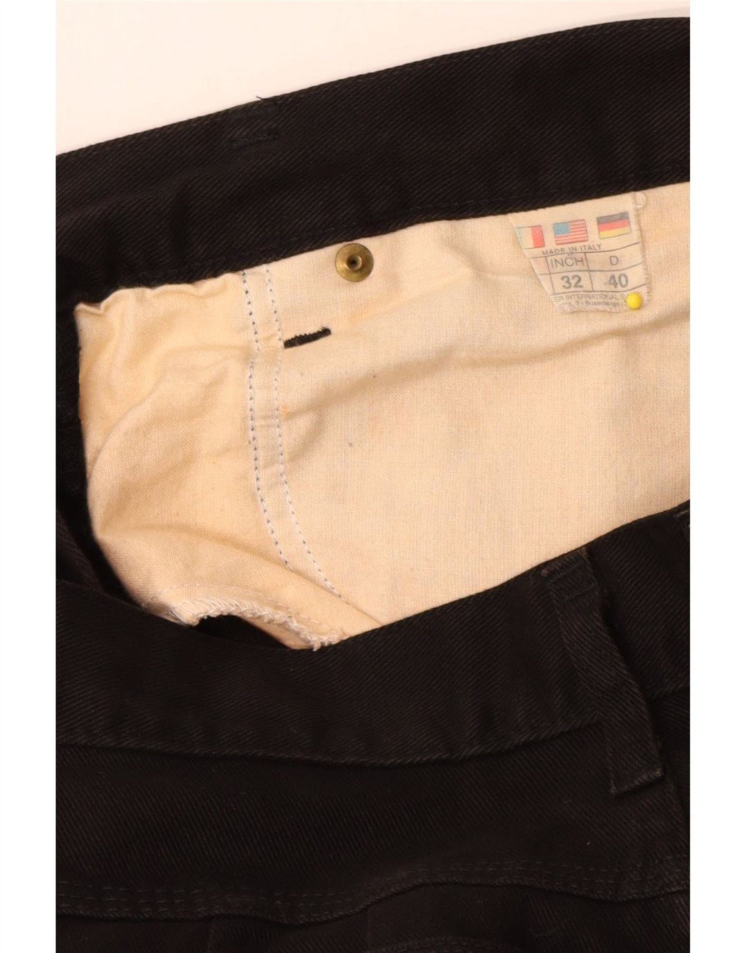 Calça jeans feminina Roccobarocco EU 40 médio W32 L30 preta