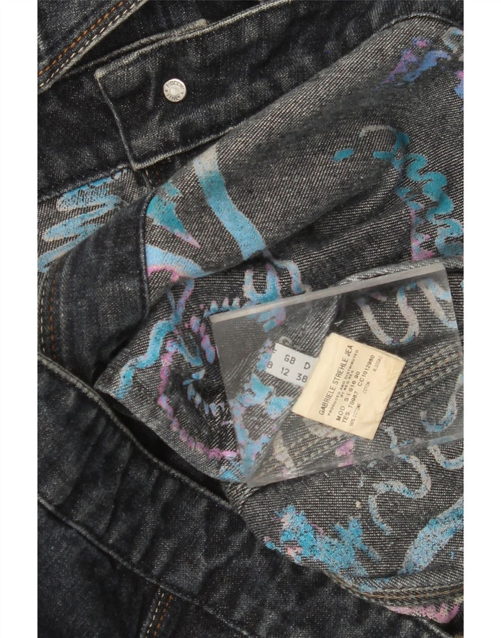 Jaqueta jeans feminina STRENESSE GABRIELE STREHLE Reino Unido 12 azul marinho médio