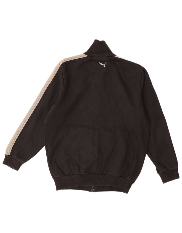 Jaqueta Puma Boys Graphic Tracksuit Top 9-10 Anos Preto Colorblock