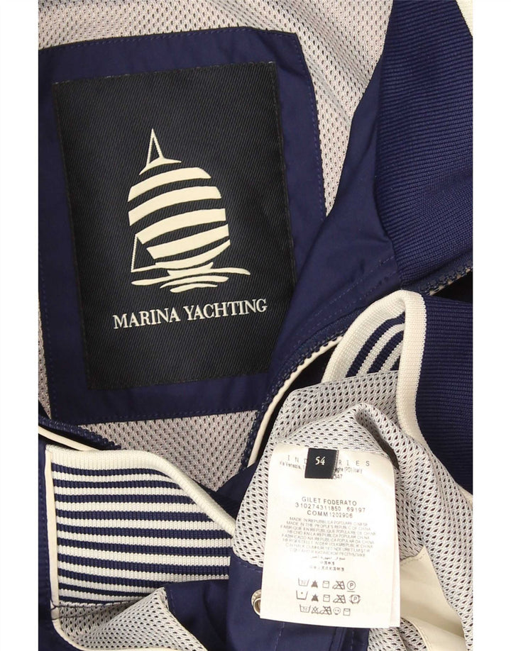 Colete masculino Marina Yachting IT 54 2XL poliéster azul marinho