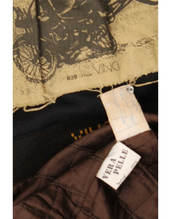 Jaqueta de couro masculina Vinci IT 52 XL marrom