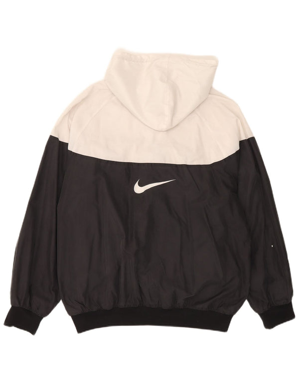 Jaqueta bomber com capuz masculina Nike Loose Fit UK 39/41 médio preto colorblock
