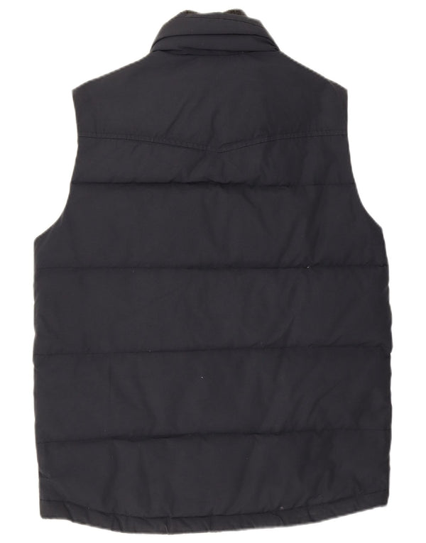 Colete acolchoado masculino Tommy Hilfiger UK 36 pequeno algodão azul marinho