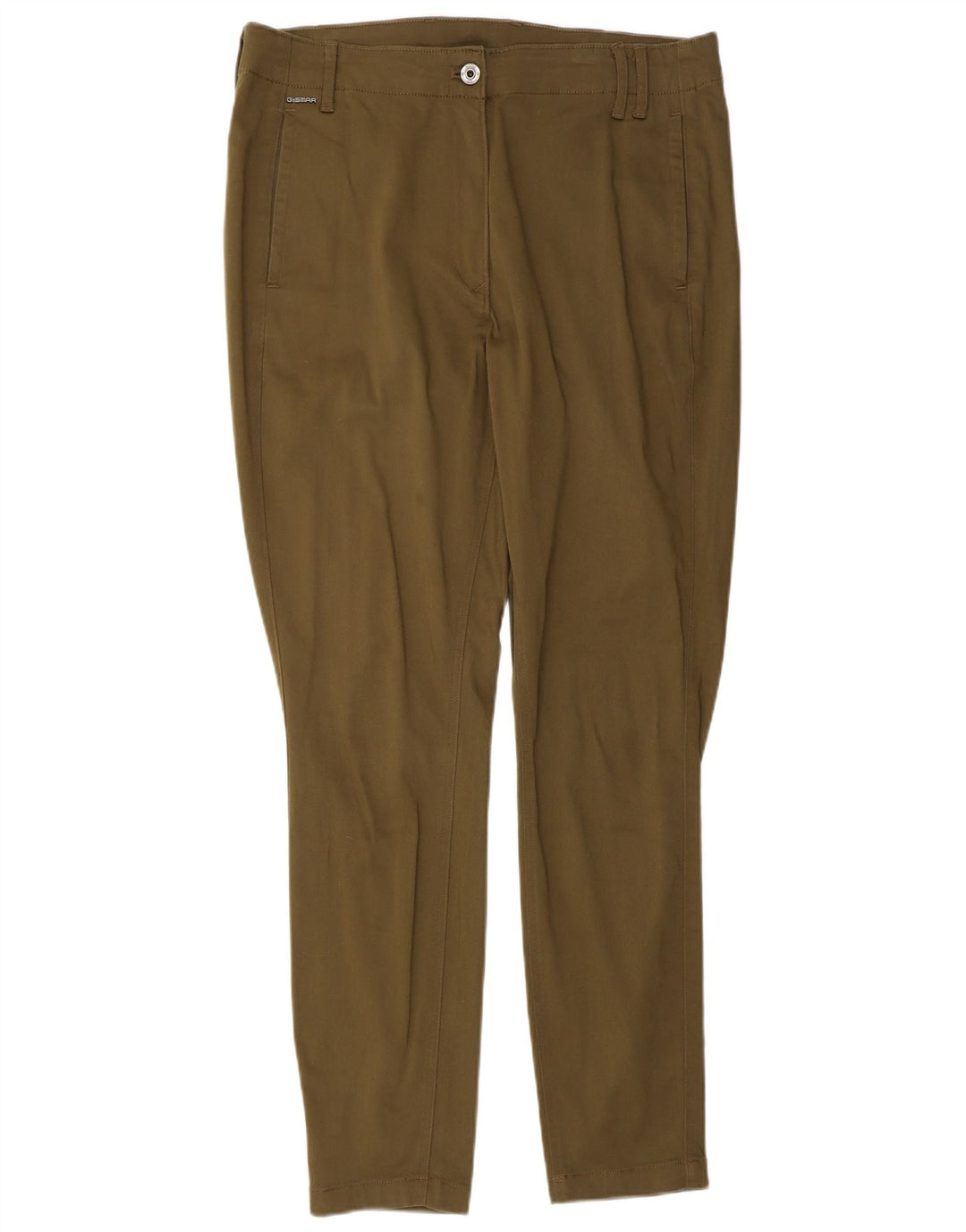 Calça chino feminina G-STAR W32 L30 cáqui