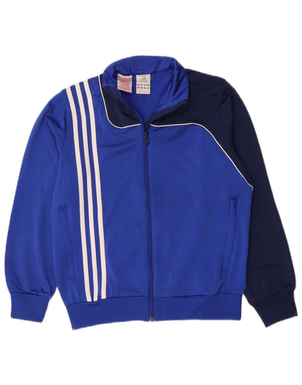 Jaqueta Adidas Meninos Treino Top 11-12 Anos Azul Colorblock Poliéster