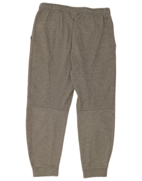 Nike Mens Dri Fit Calças de treino Joggers Grande Cinza Poliéster