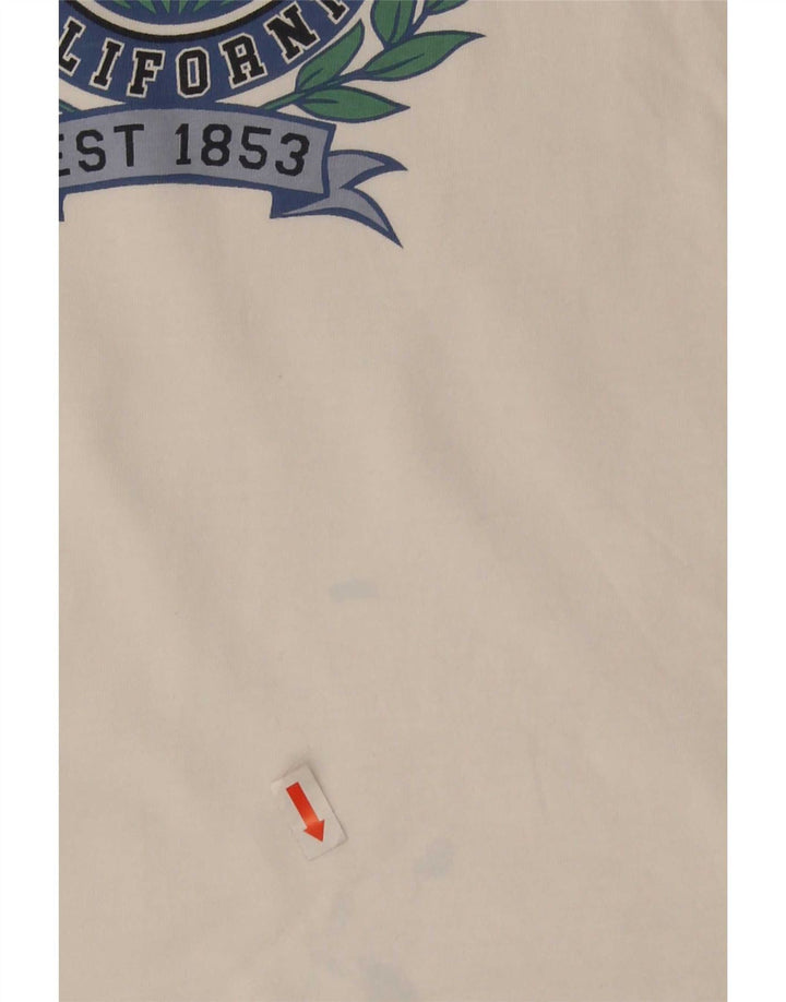 Camiseta gráfica masculina Levi's Top grande de algodão branco