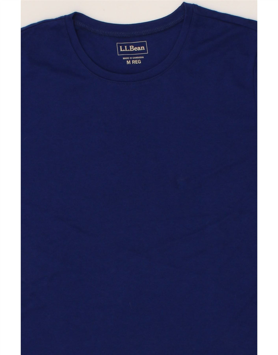 L.L.BEAN Womens T-Shirt Top UK 14 Medium Navy Blue Cotton Vintage L.L.Bean and Second-Hand L.L.Bean from Messina Hembry 