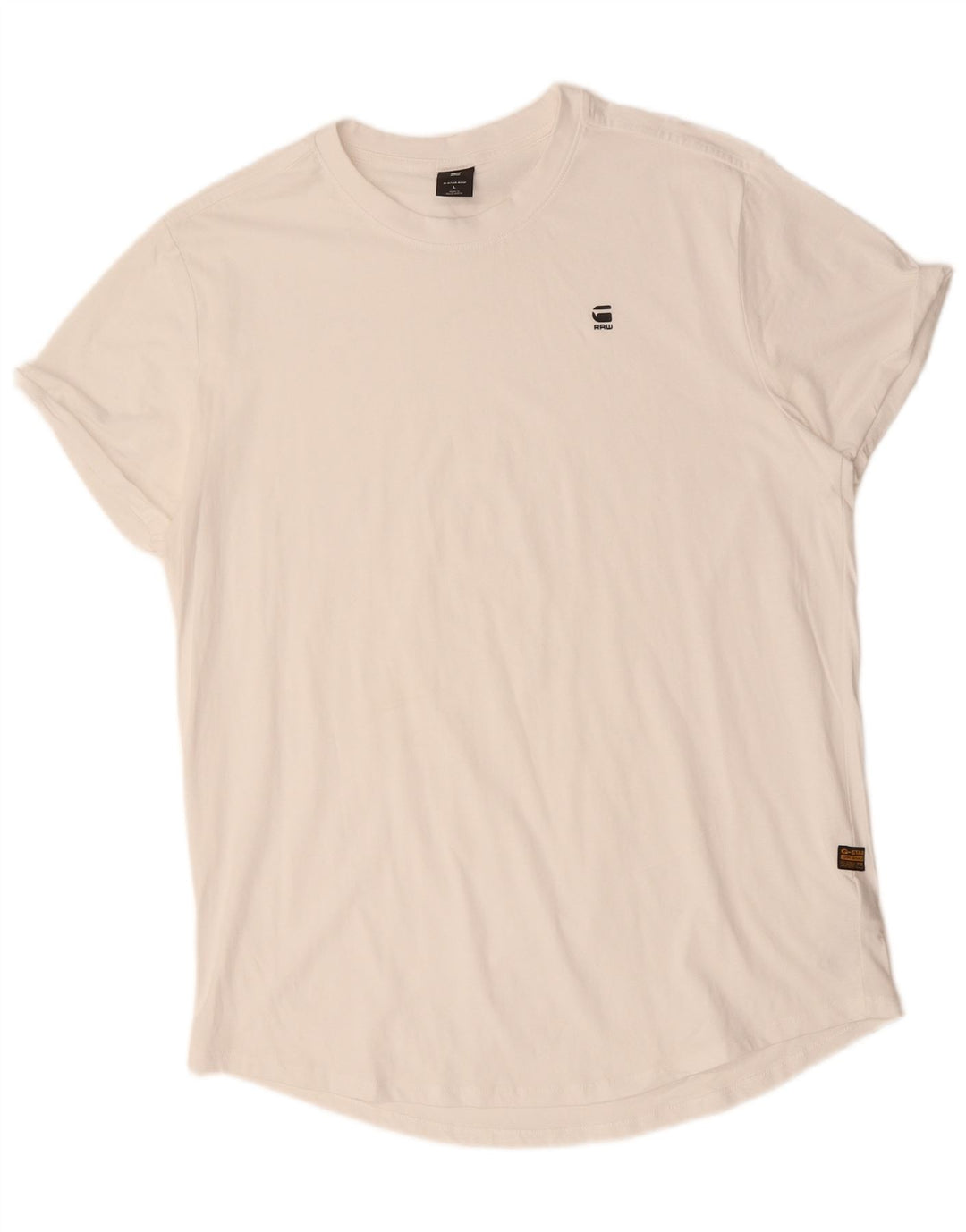Camiseta masculina G-STAR grande algodão branco