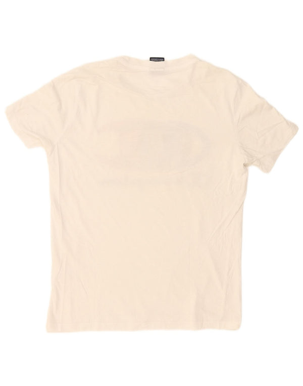 Camiseta masculina gráfica Champion pequena branca