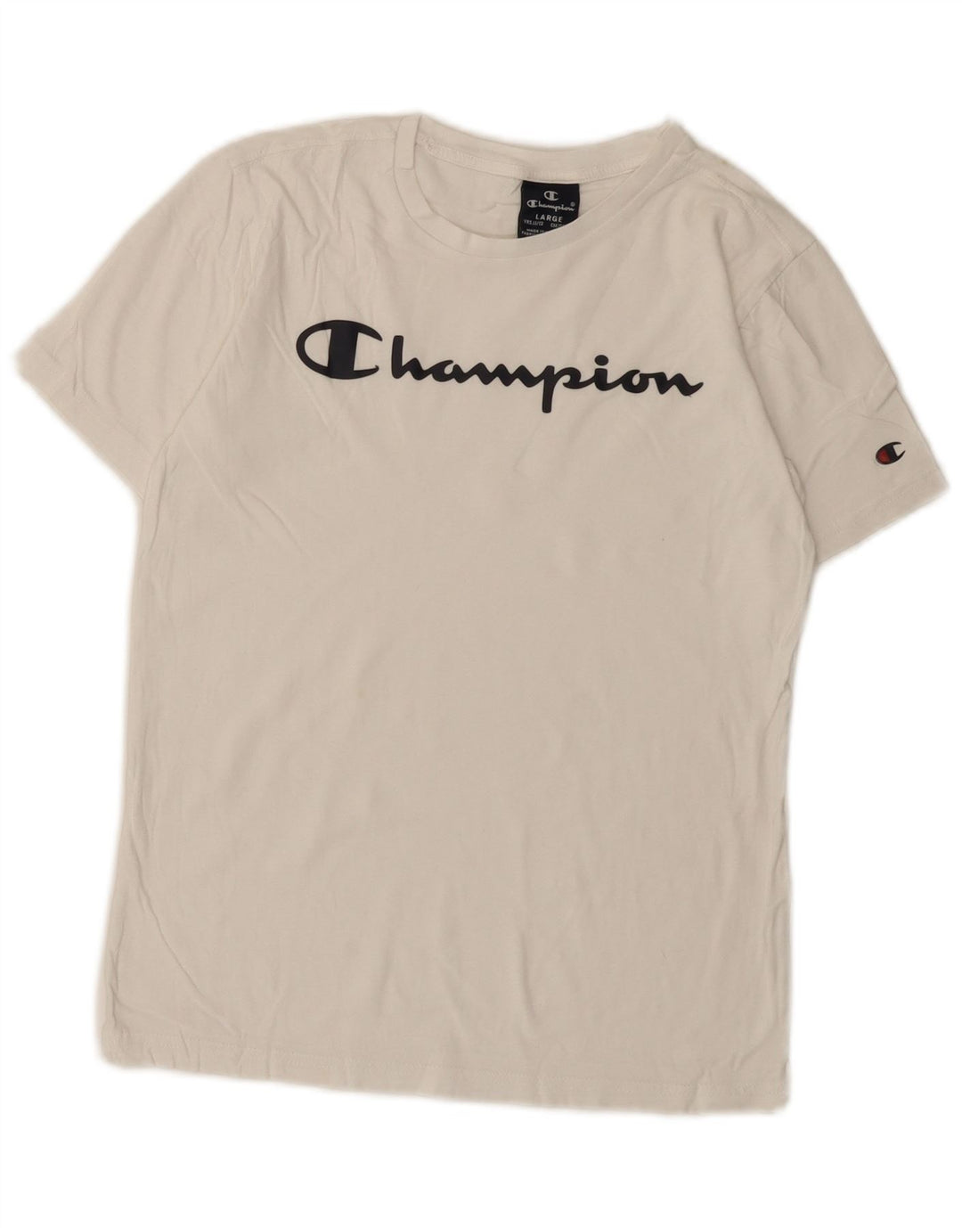Camiseta Champion Boys Graphic Top 11-12 Anos Grande Branco