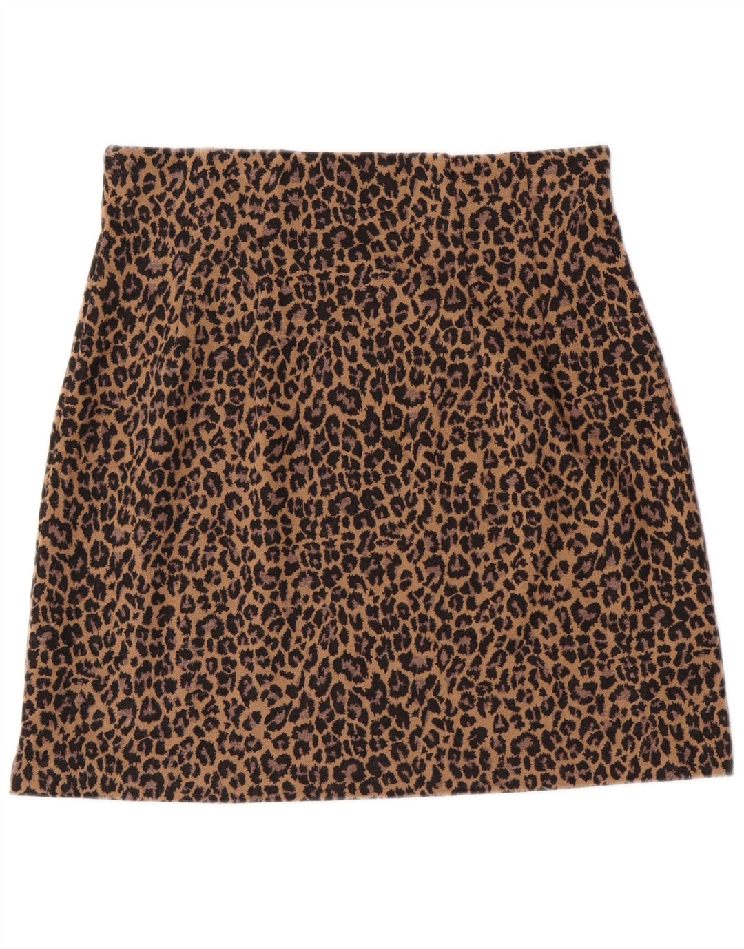 Minissaia feminina Marks & Spencer Reino Unido 12 médio W30 leopardo marrom
