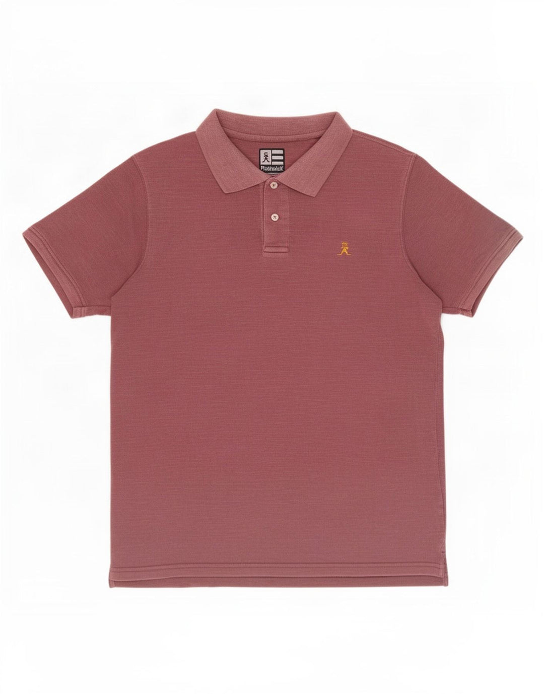 Camisa polo masculina Pickwick de algodão rosa médio