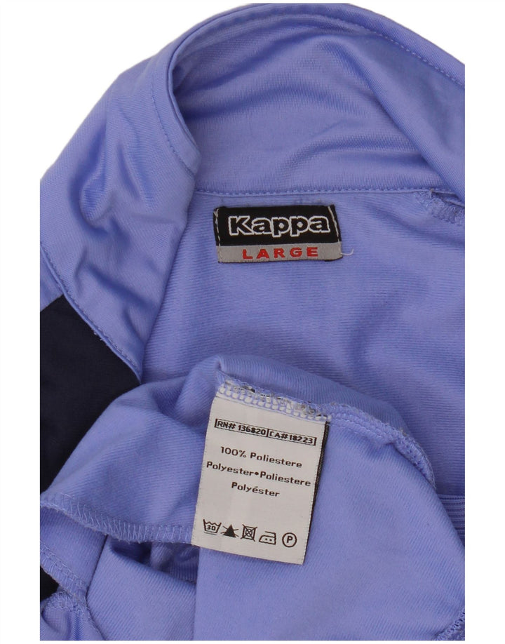 Kappa Womens Tracksuit Top Jacket UK 14 Grande Roxo Colourblock Poliéster