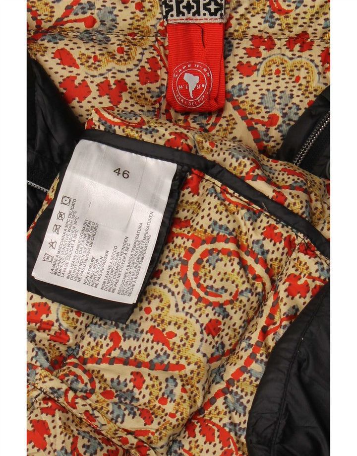 Casaco acolchoado com capuz feminino Cape Horn IT 46 grande nylon preto