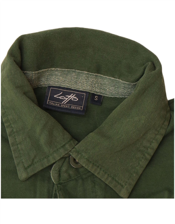 Camisa polo masculina de manga comprida LOTTO pequena cor verde