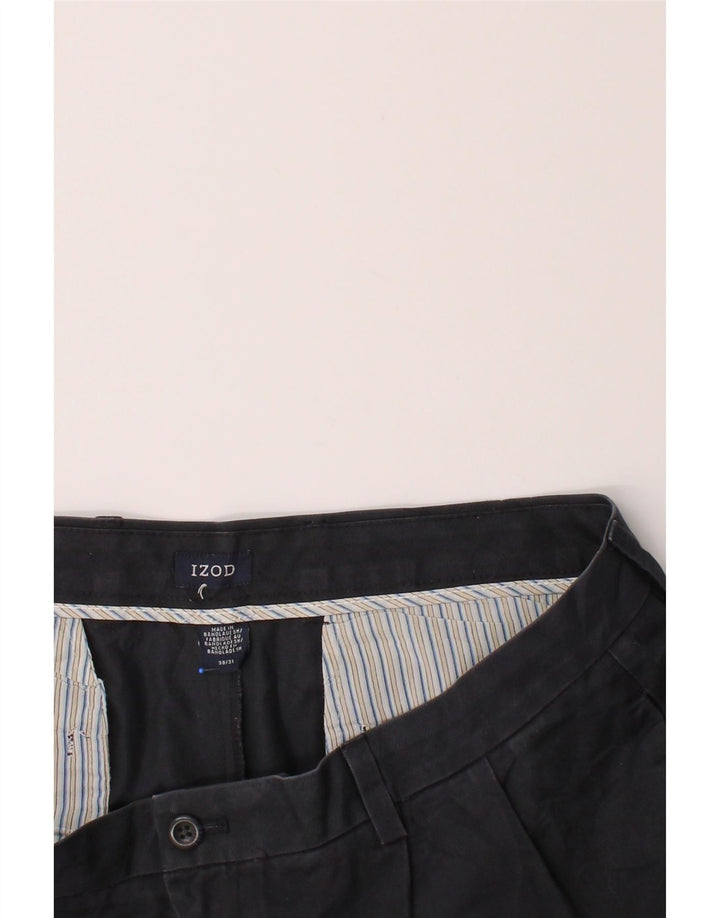 IZOD Mens Pegged Chino Trousers W38 L31 Navy Blue Cotton Vintage Izod and Second-Hand Izod from Messina Hembry 