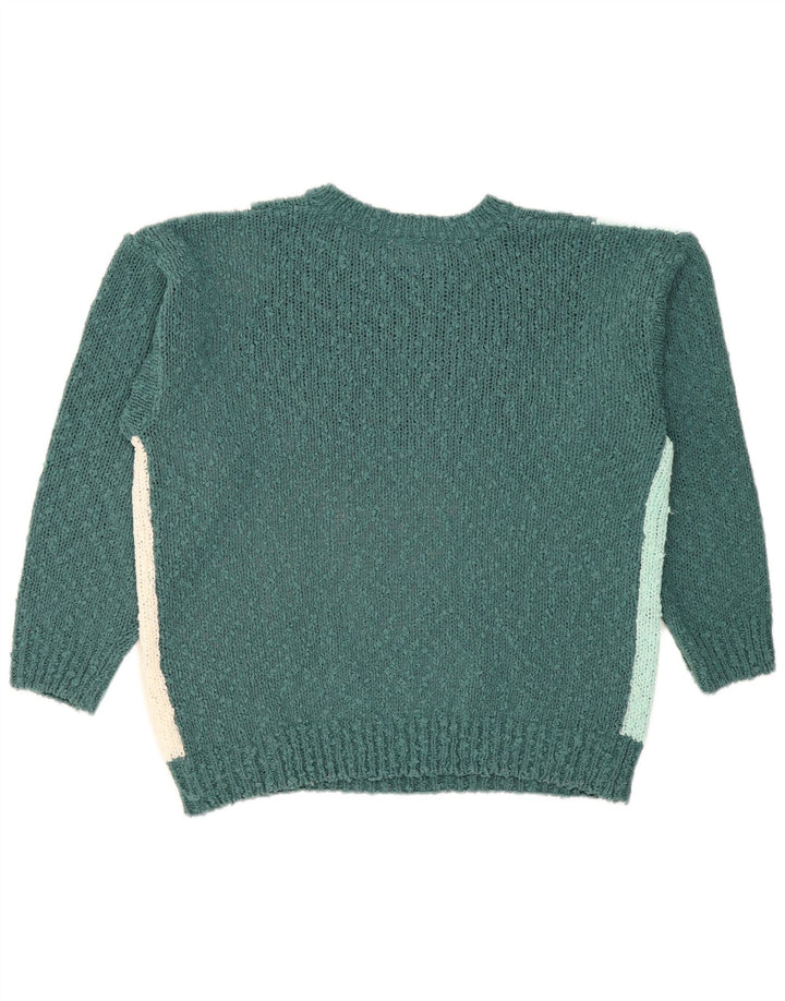 Suéter feminino Nuova Moda com gola redonda e gola redonda IT 44/46 verde grande
