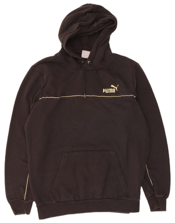 Puma Mens Hoodie Jumper Médio Algodão Preto