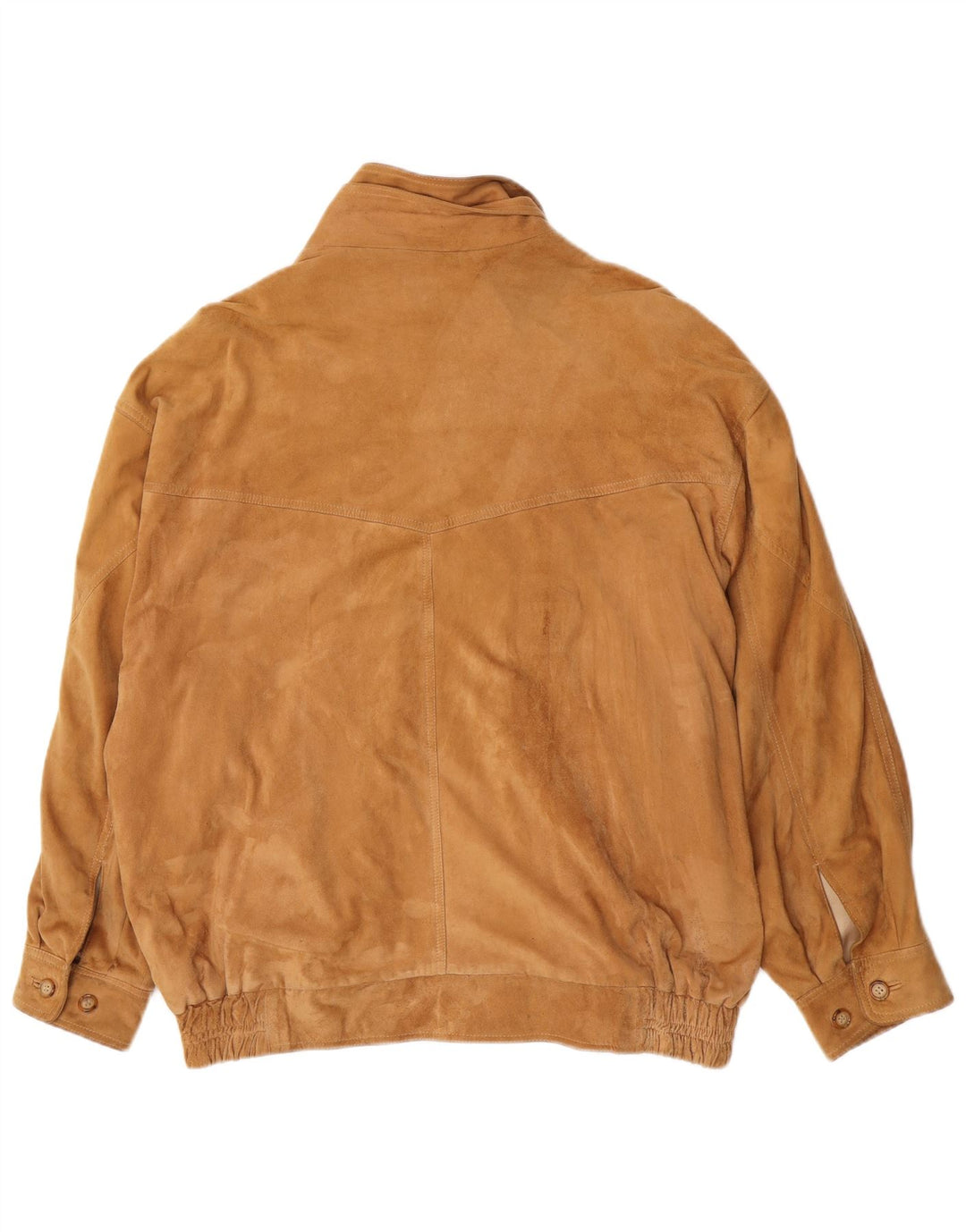 Jaqueta bomber masculina de camurça Christian Berg IT 56 3XL couro marrom