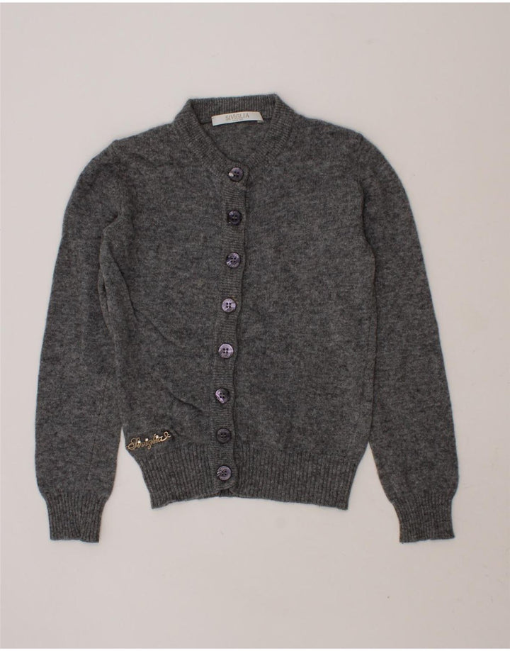 SIVIGLIA Baby Girls Cardigan Sweater 18-24 Months Grey Wool Vintage SIVIGLIA and Second-Hand SIVIGLIA from Messina Hembry 