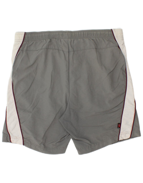 Shorts esportivos masculinos Nike UK 39/41 cinza médio colorblock nylon