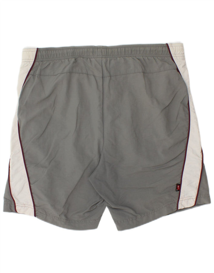 Shorts esportivos masculinos Nike UK 39/41 cinza médio colorblock nylon