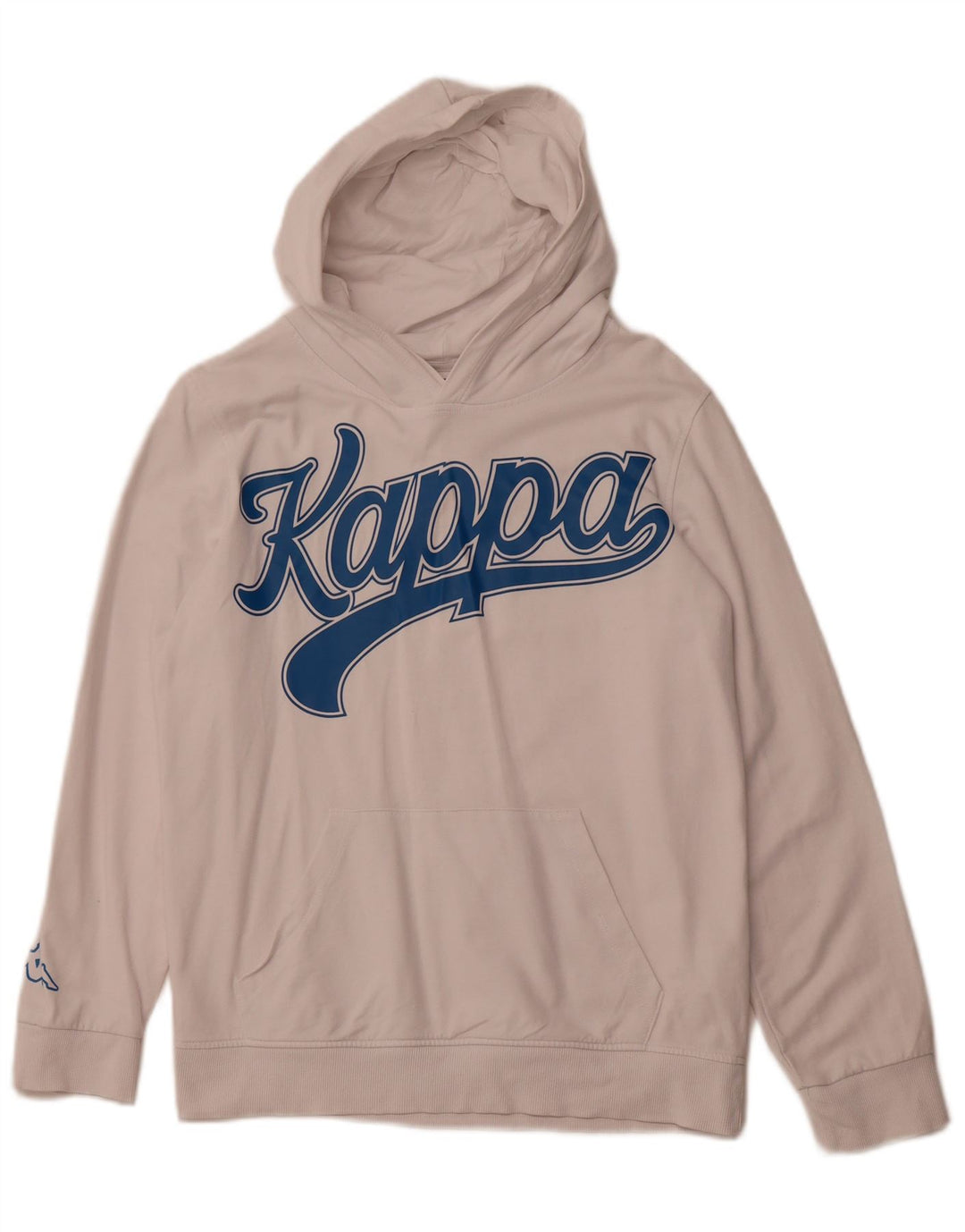Suéter com capuz gráfico KAPPA Boys 13-14 anos algodão branco