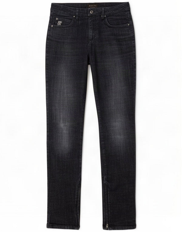 Belfe Womens Slim Jeans UK 8 Small W27 L31 Azul marinho Algodão