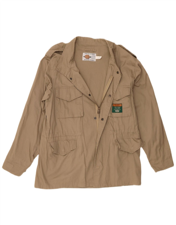 Jaqueta militar masculina Wilker UK 38 algodão bege médio