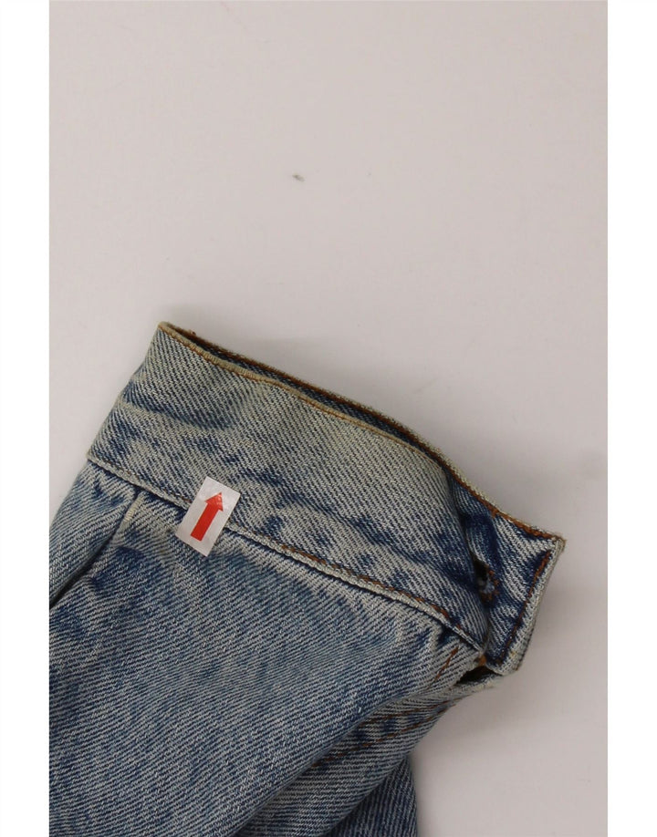 Jaqueta jeans masculina vintage UK 38 algodão azul médio