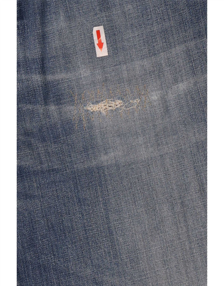 Jeans retos femininos Armani W32 L30 algodão azul