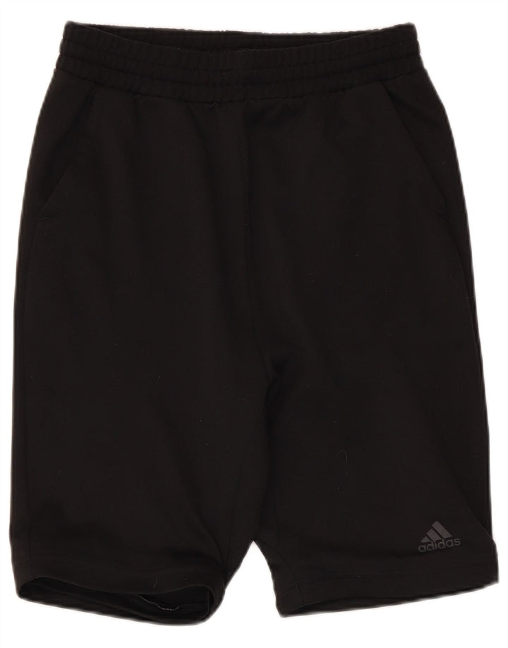 Shorts esportivos gráficos Adidas meninos 14-15 anos preto poliéster