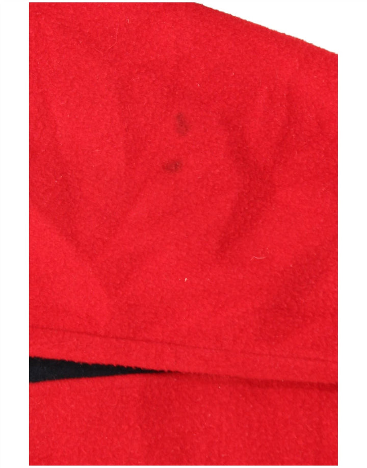 Suéter de lã masculino INVICTA com zíper e gola pequena em bloco colorido vermelho