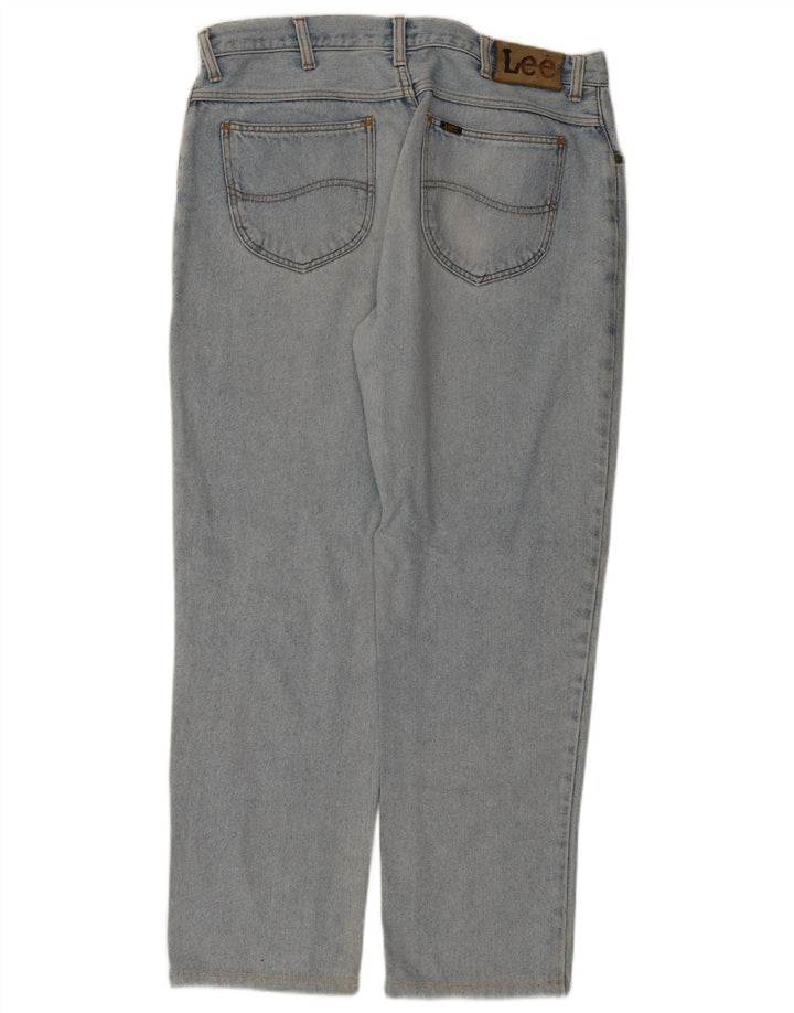 Lee Mens Phoenix Straight Jeans W38 L29 Azul Algodão