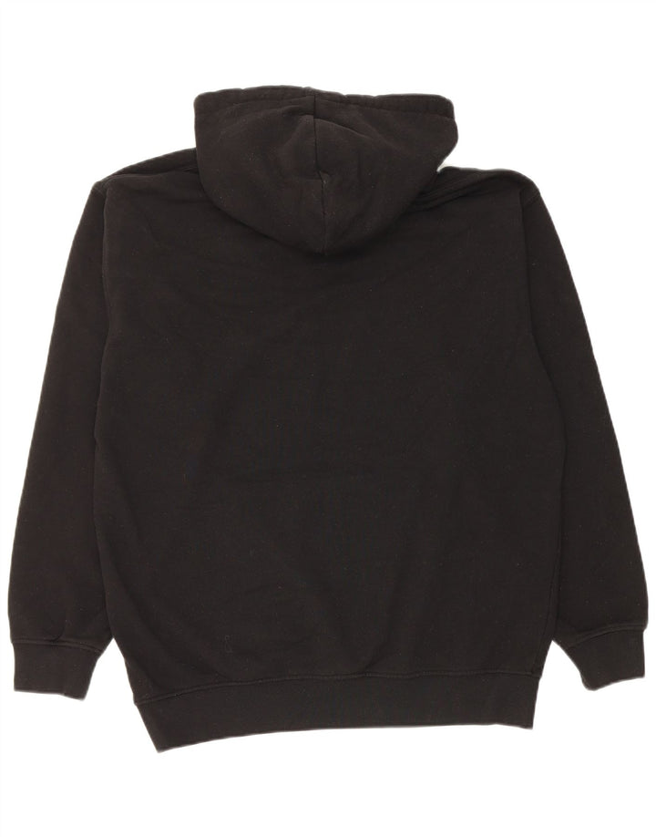 Zara Mens Hoodie Jumper Médio Algodão Preto