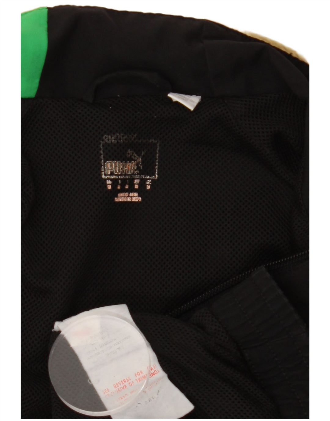 PUMA Mens Tracksuit Top Jacket Médio Preto Colourblock Poliéster