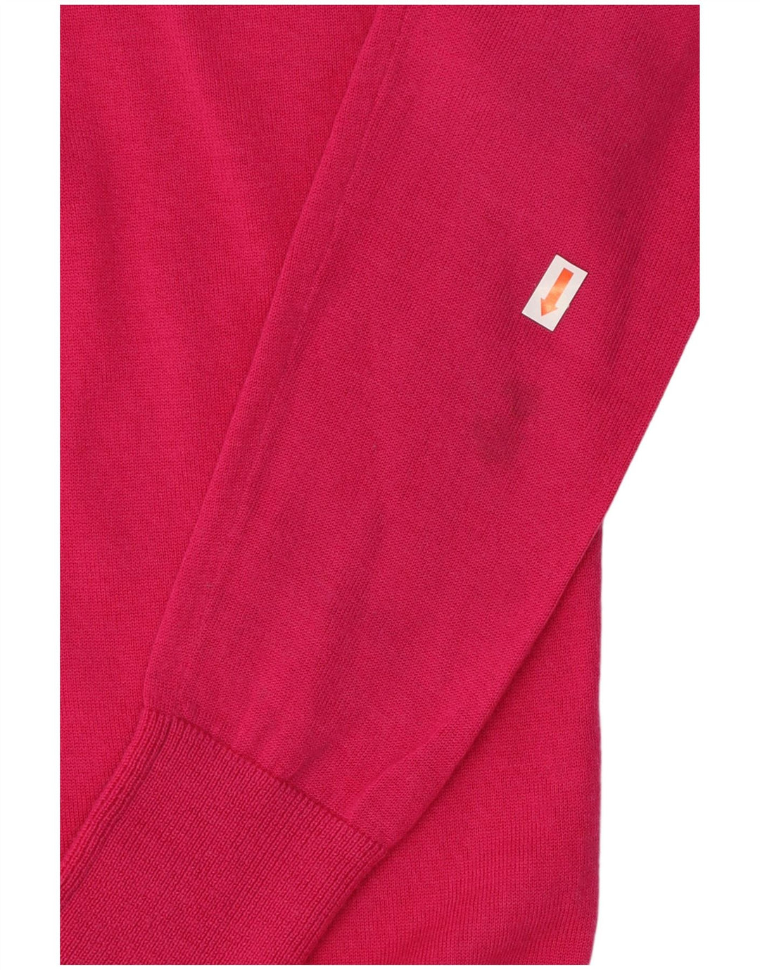Suéter feminino Lyle & Scott com decote em V, Reino Unido, 10 lã merino rosa pequena