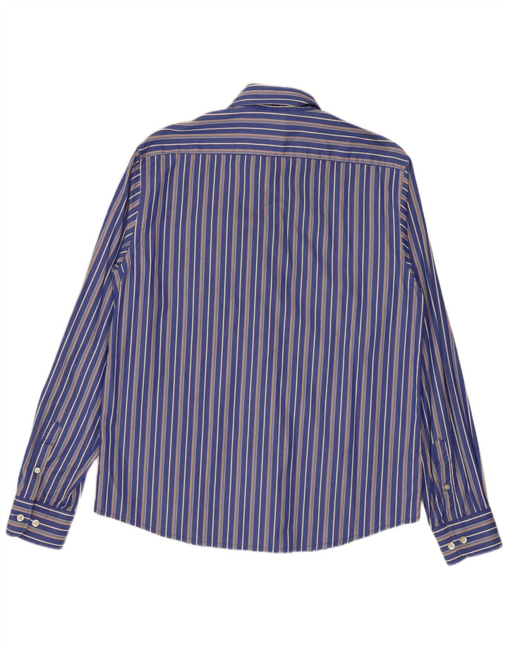 Camisa masculina Marina Yachting tamanho 41 grande listrada azul